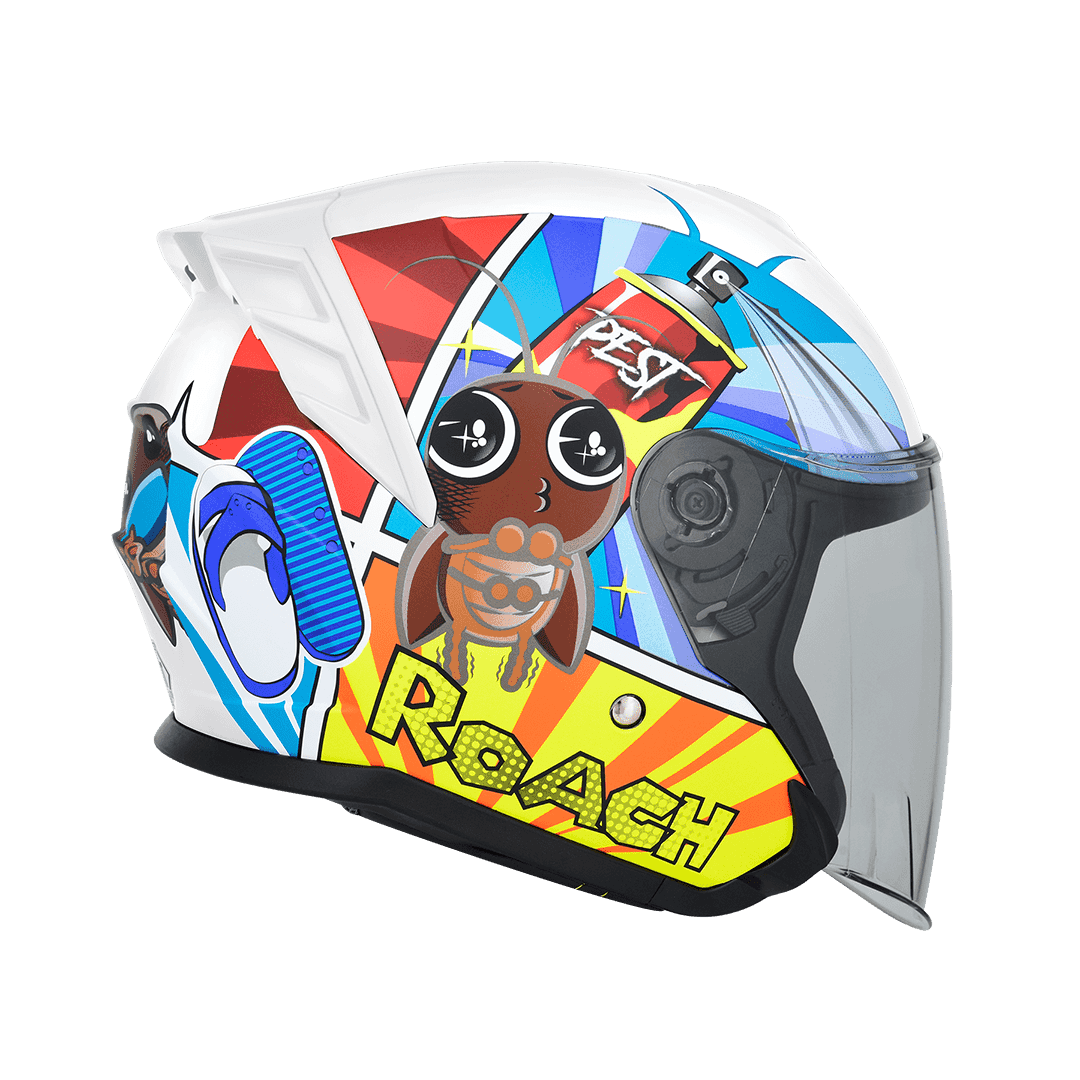 M2R FR-2 FR2 紀念版 #19 小強 開放式安全帽 白色