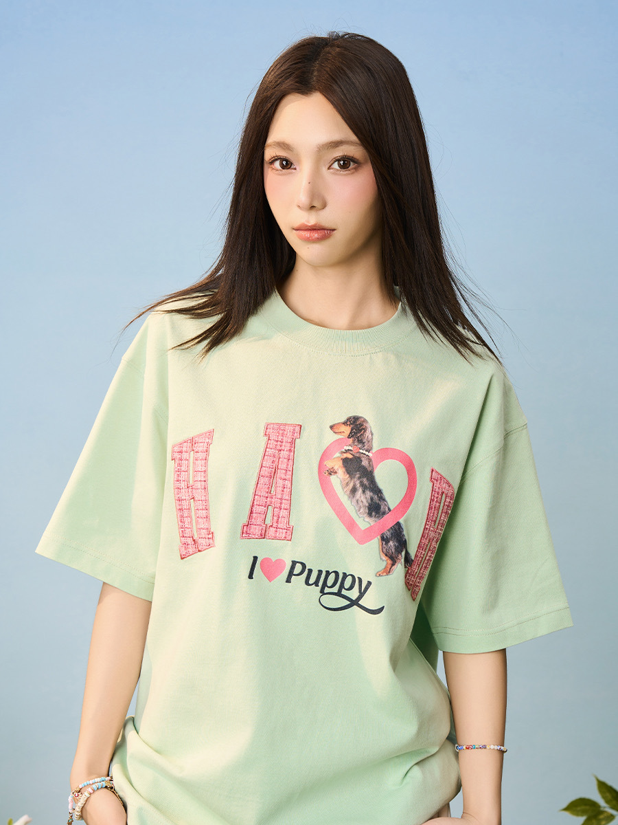 harsh and cruel 2025SS I LOVE PUPPY 臘腸狗 短袖