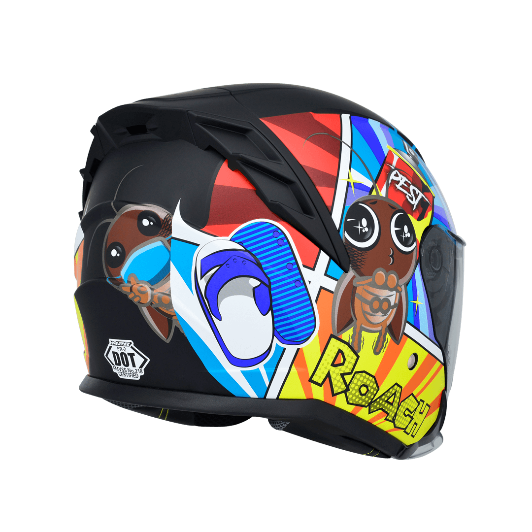 M2R FR-2 FR2 紀念版 #19 小強 開放式安全帽 消光黑