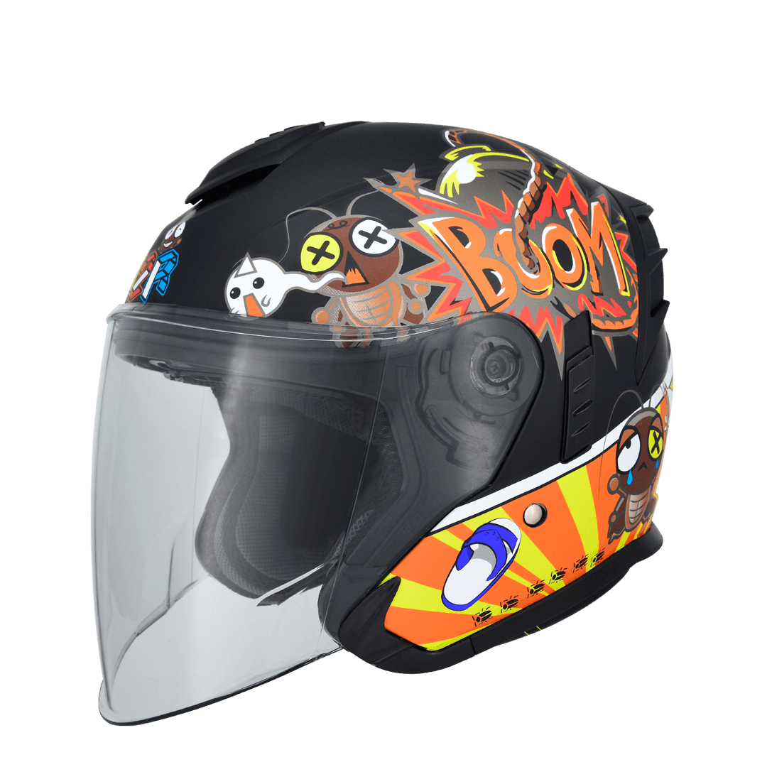 M2R FR-2 FR2 紀念版 #19 小強 開放式安全帽 消光黑