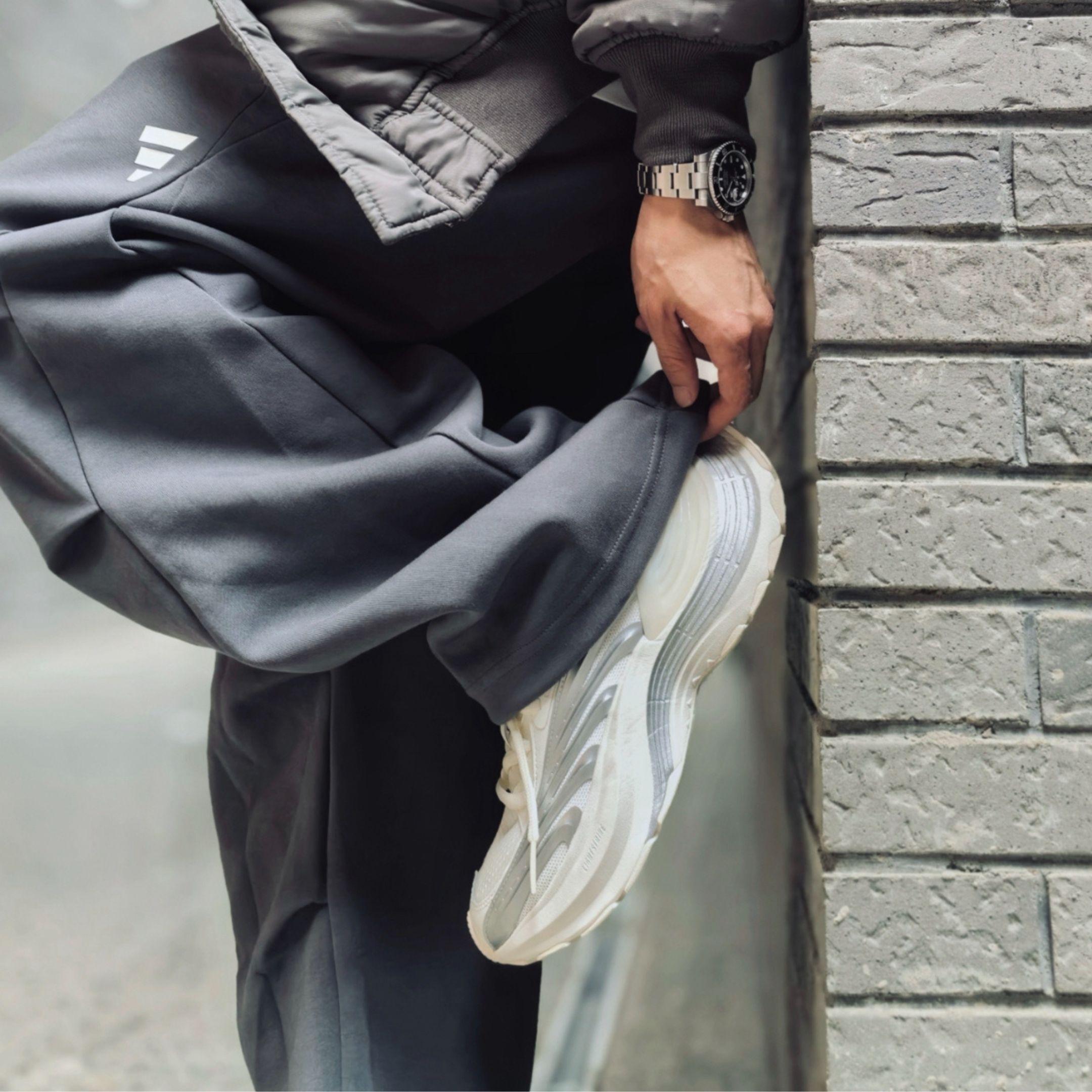 NICEDAY 代購 Adidas Adistar XLG White Silver 銀白 奶油白 機甲鞋 復古 銀 白 厚底 增高 JR6390