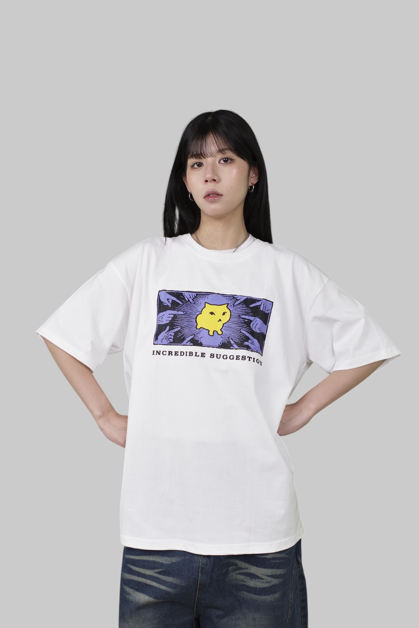 『Always_Good』翻玩 迷因貓貓 印花 短T