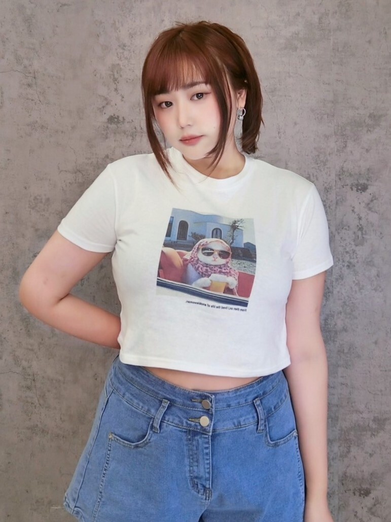 性格貴婦貓貓短T