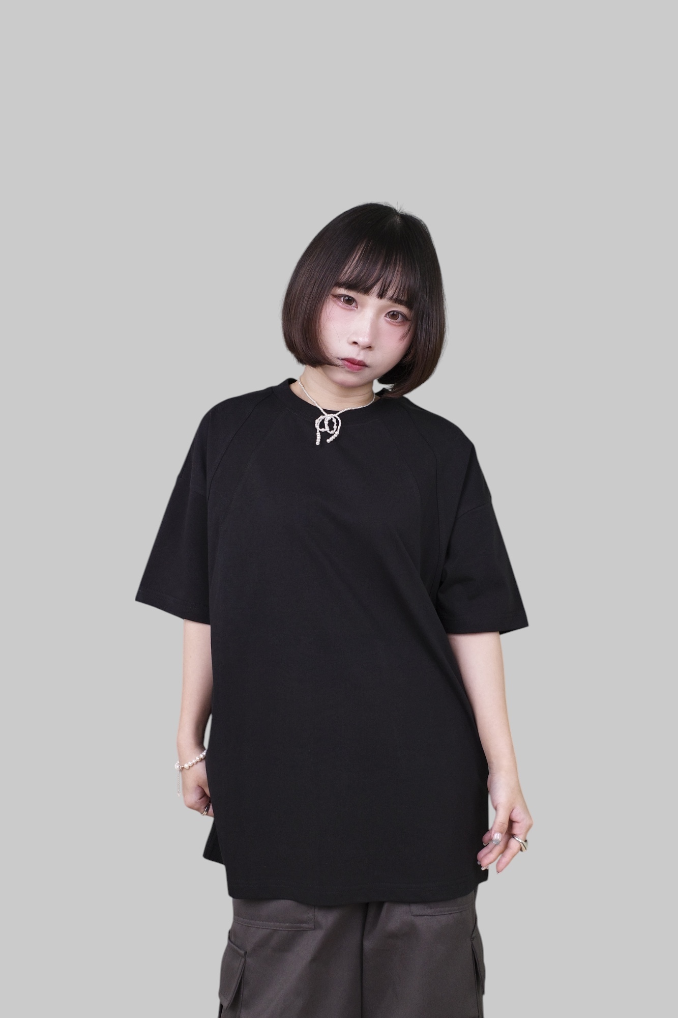 『Always_Good』拼接 解構 純色 短T