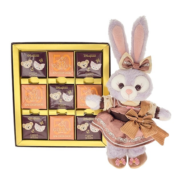 樂園限定 史黛拉露 星黛露 StellaLou x GODIVA 聯名 巧克力 + 娃娃 玩偶 禮盒 -香港迪士尼樂園