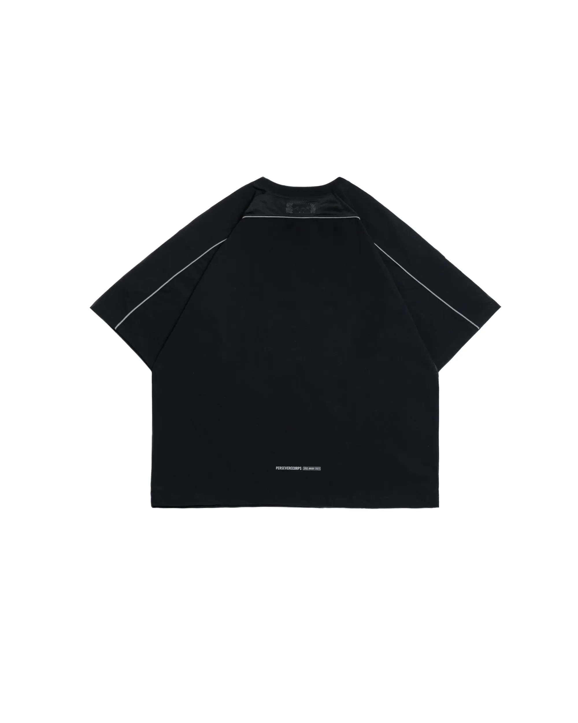 PERSEVERE MATTE NYLON WATER-REPELLENT T-SHIRT - BLACK