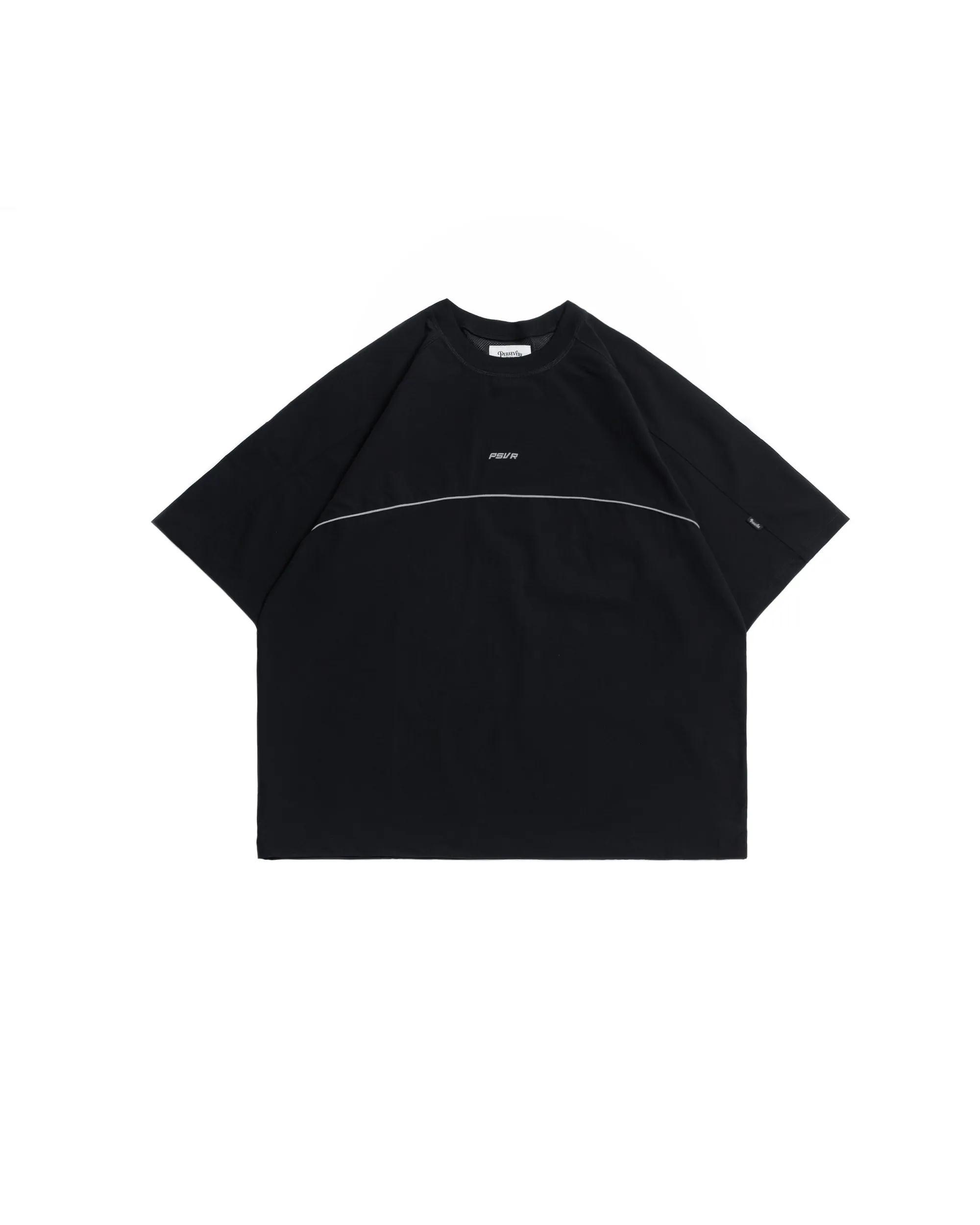PERSEVERE MATTE NYLON WATER-REPELLENT T-SHIRT - BLACK