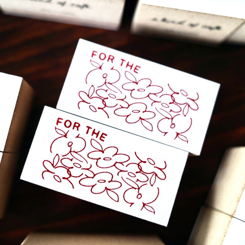 a kind of café Stamp－For the Flowers (Taiwanese Stationery Brand)