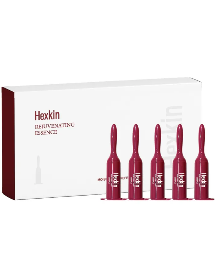 Hexkin 煥顏精華 Rejuvenating Essence 2ml*5ea 【晚間使用 深層抗老，提升肌膚彈性； 保濕淡斑，提亮膚色，改善粗大毛孔】到期日：20270526「R」