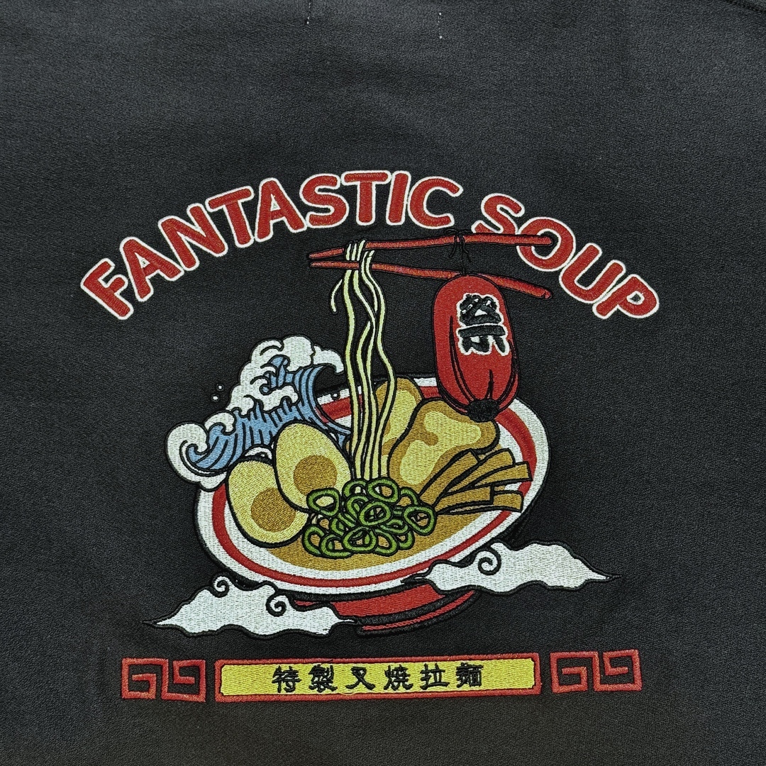 【日貨】拉麵料理刺繡短TEE