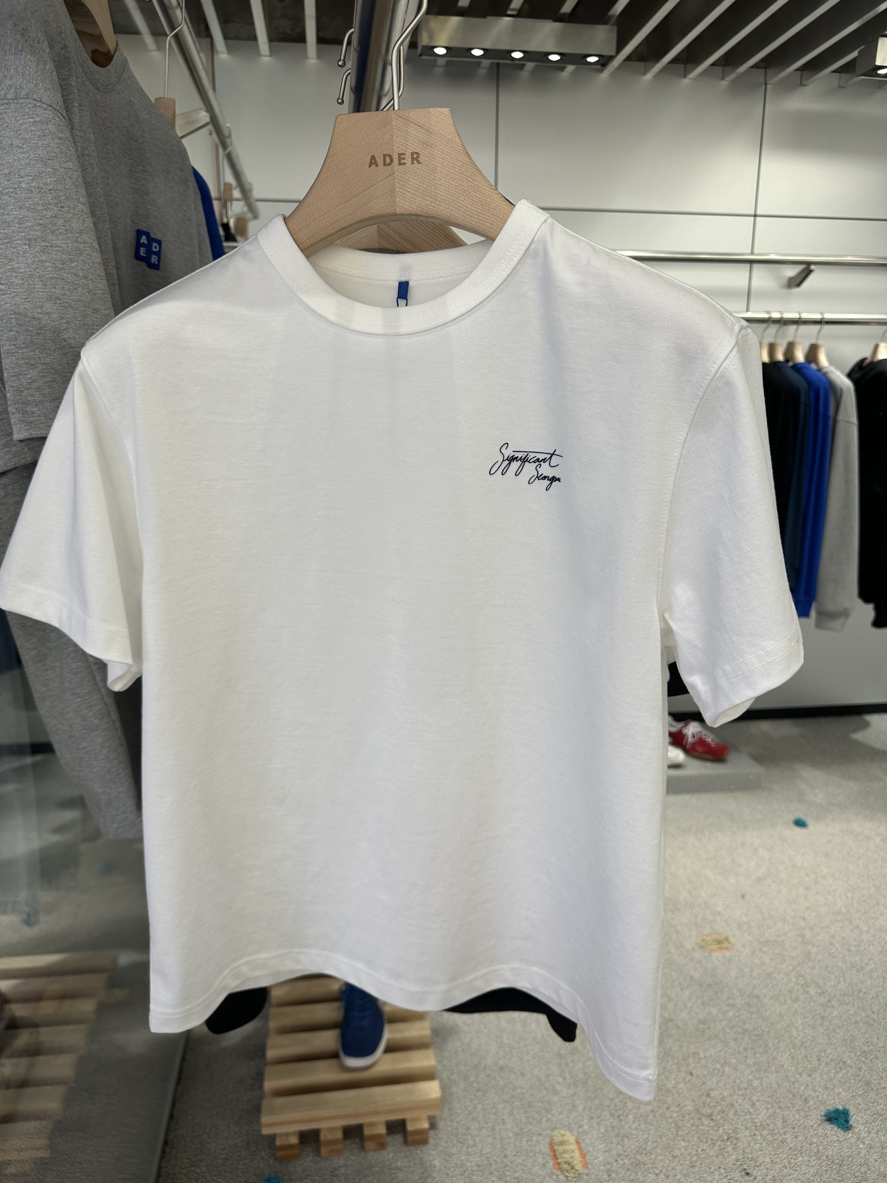 【現貨】Ader error significant 店舖限定 左胸草寫文字 背後logo短tee BO42FYTS0106