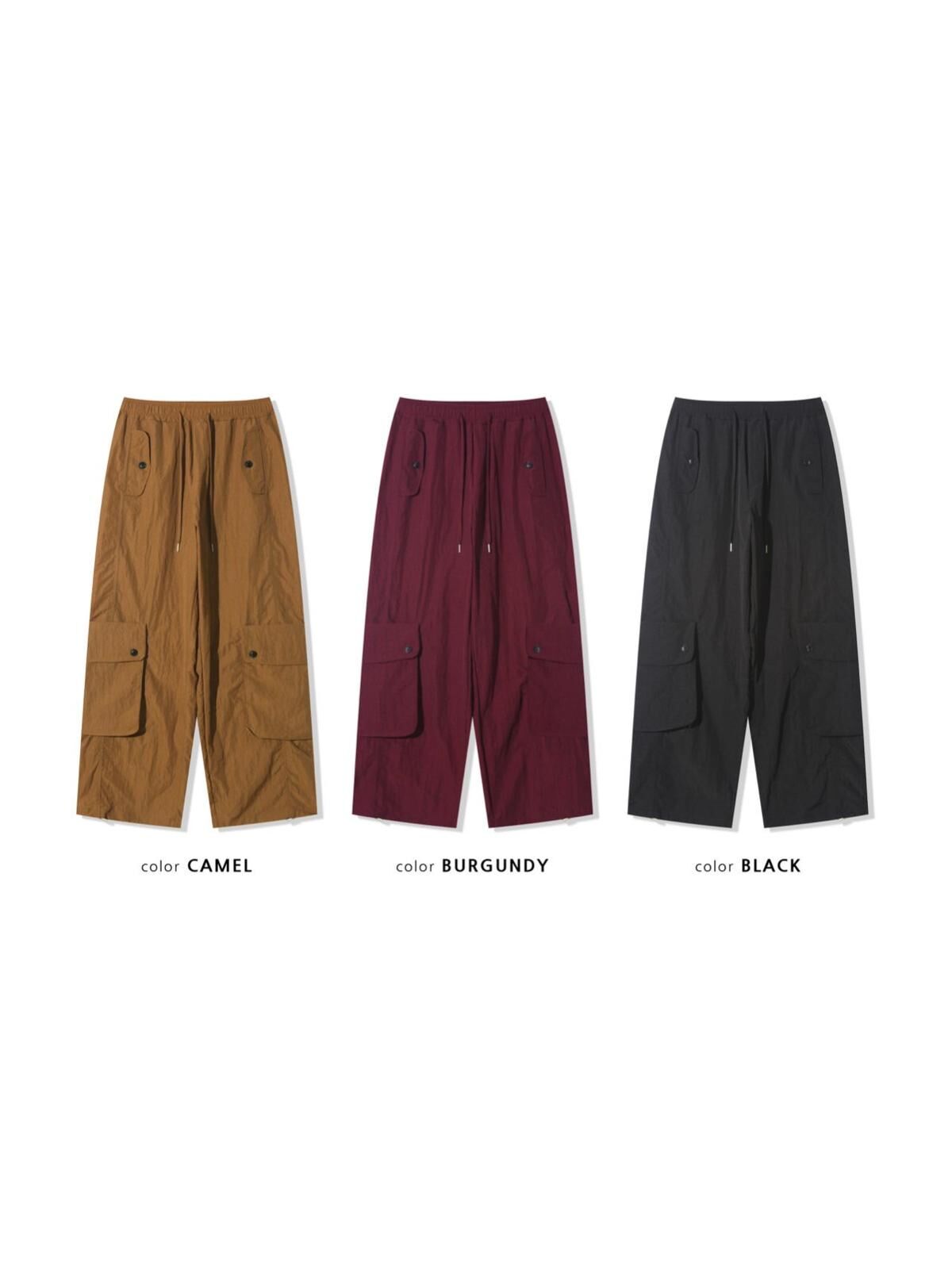 淨色工裝鬆身褲 PULSE-147P