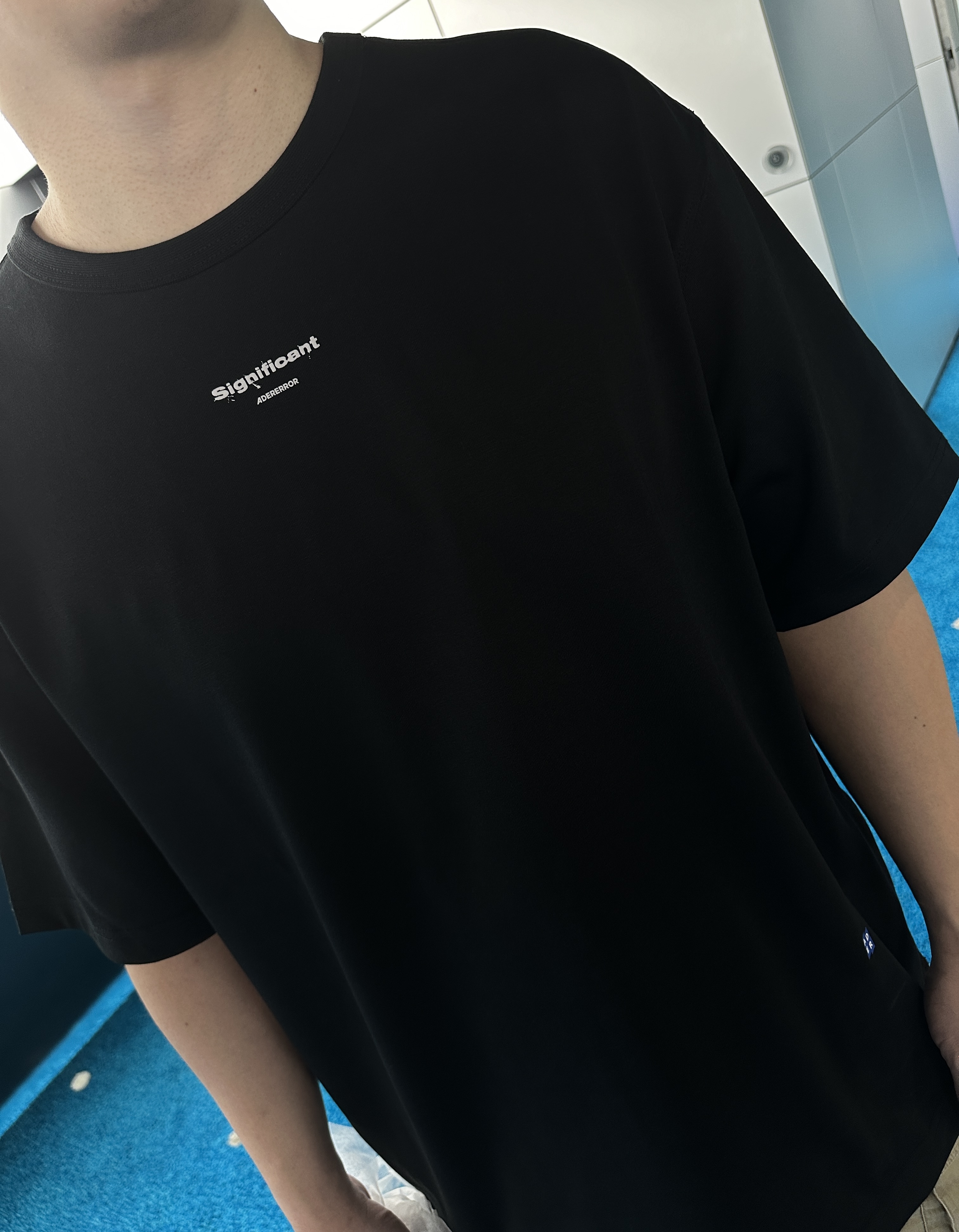 【現貨】Ader error significant 店舖限定 胸前潑墨文字 背後 草寫logo 短tee BO42FYTS0108