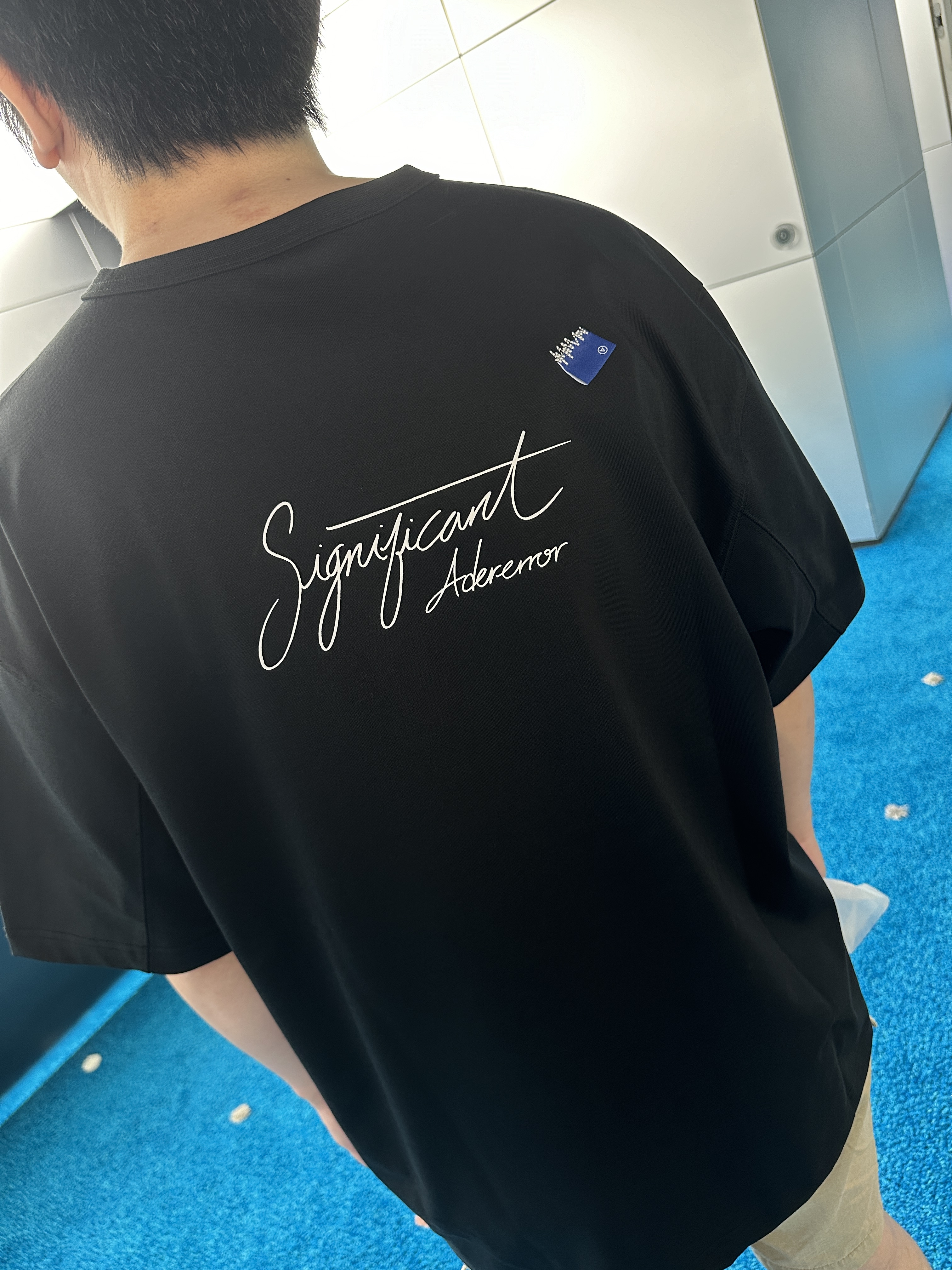 【現貨】Ader error significant 店舖限定 胸前潑墨文字 背後 草寫logo 短tee BO42FYTS0108