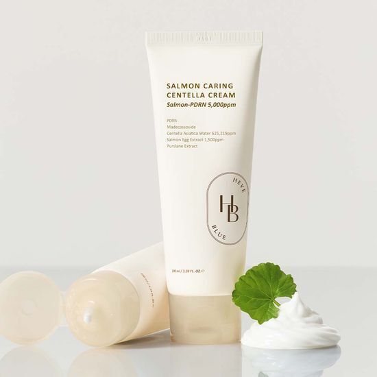 [30/11 - 31/01] HEVEBLUE Salmon Caring Centella Cream 100ml (Salmon PDRN 5,000ppm) [Olive Young Double Planning Set]