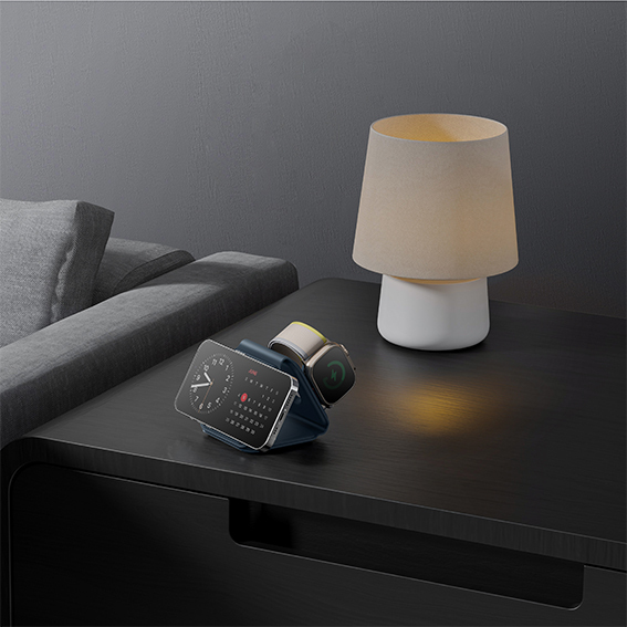 BAZIC GoMag Trio Plus 3-in-1 可折疊式磁吸無線充電器 (適用於 iPhone、Apple Watch 和 Airpods)