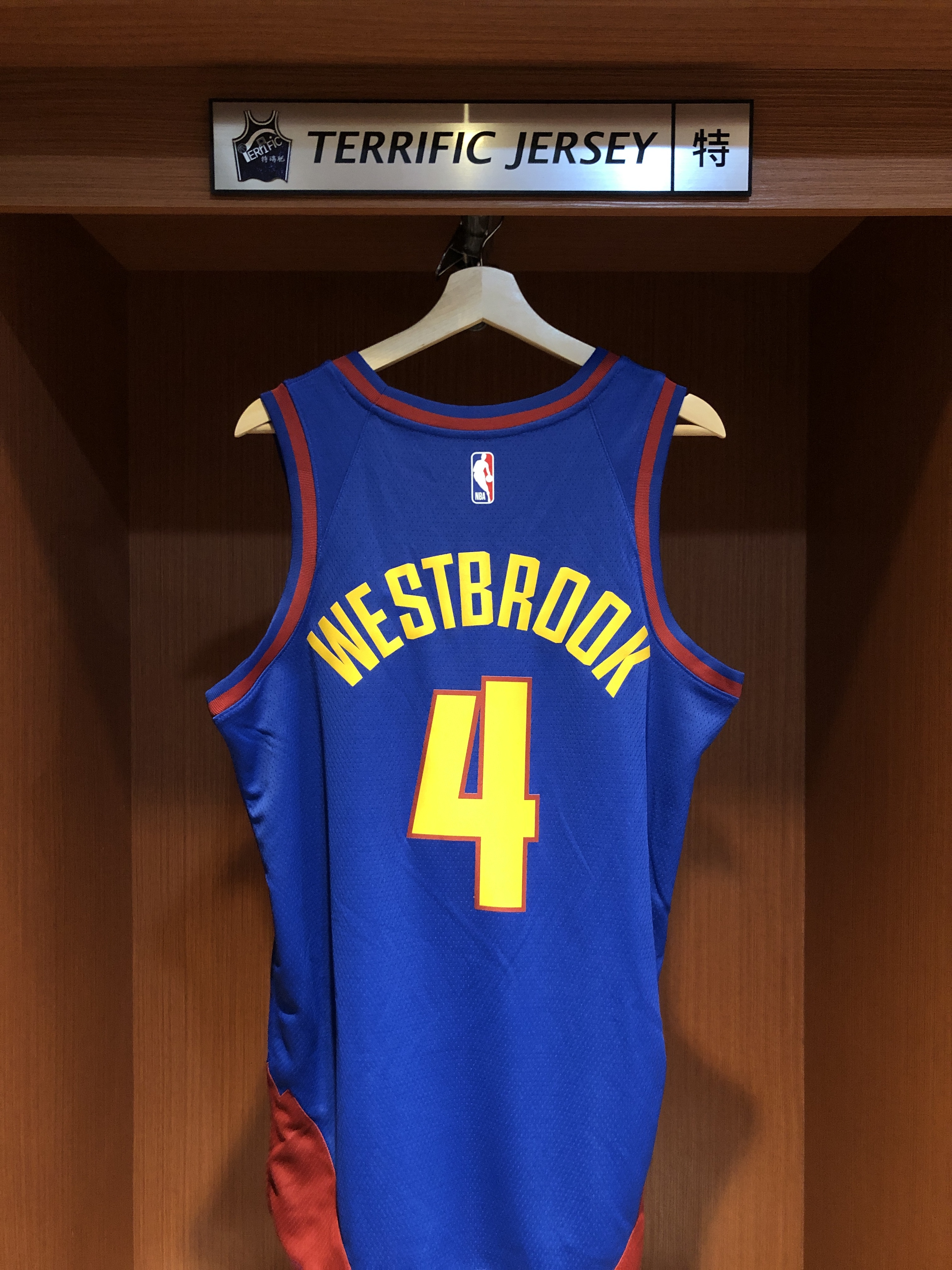 NBA球衣 Russell Westbrook 丹佛金塊藍 Statement Jordan Swingman 球迷版 熱轉印 全新