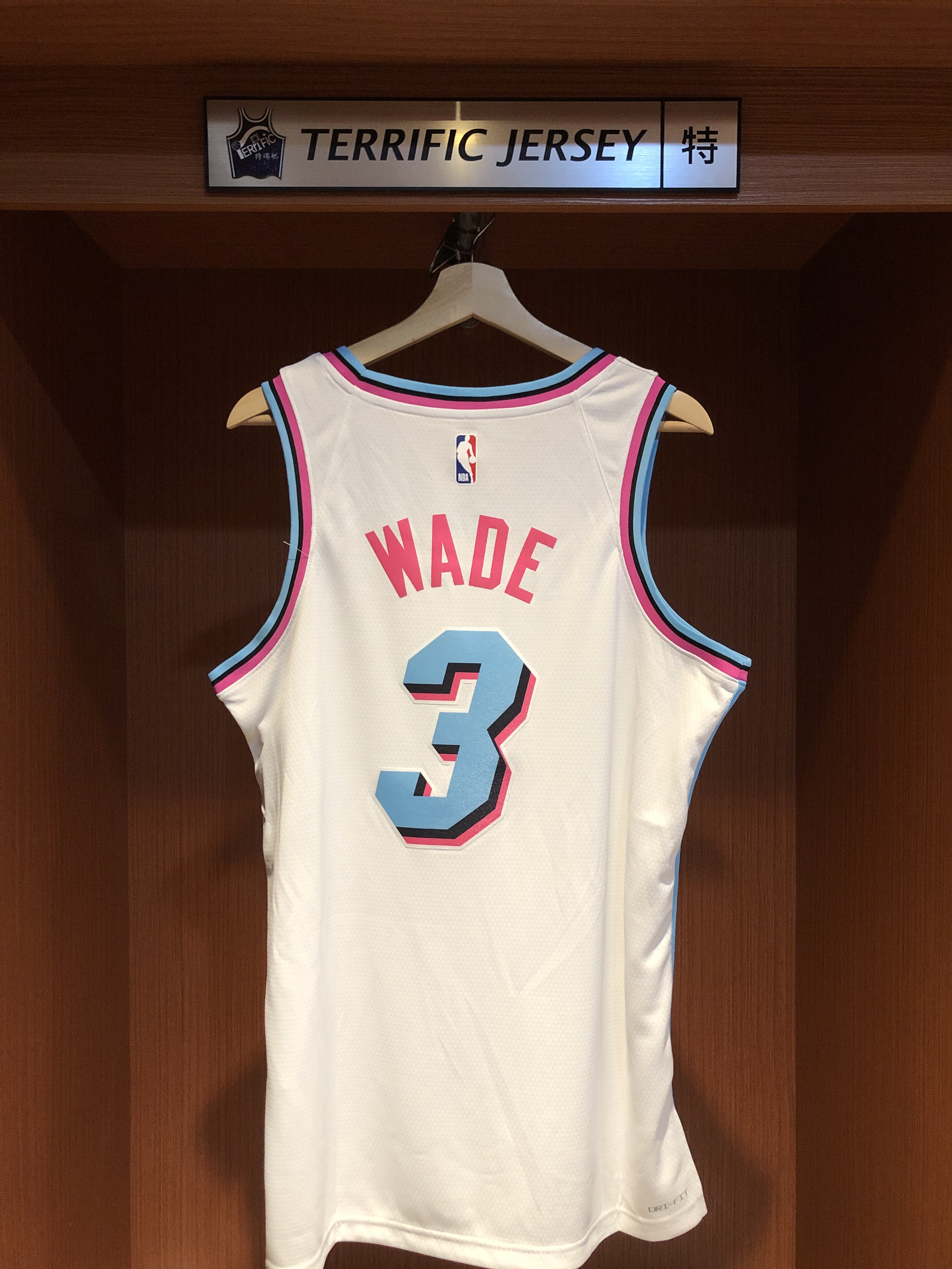 NBA球衣 Dwyane Wade 邁阿密熱火城市 白南灣 City Nike Swingman 球迷版 熱轉印 含贊助商標 全新