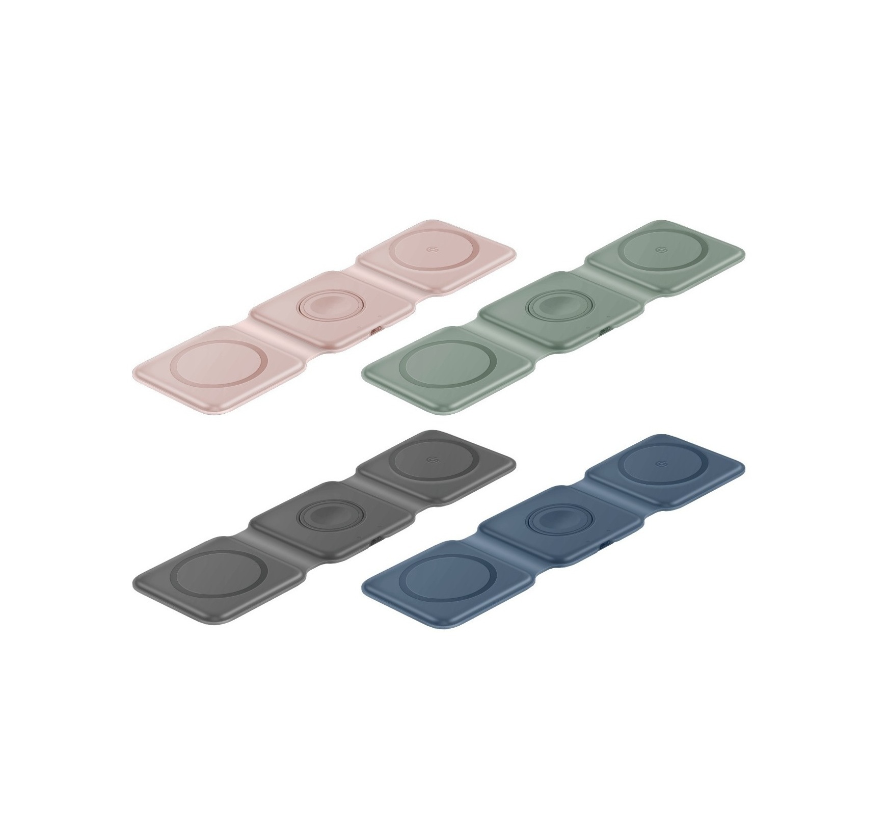 BAZIC GoMag Trio Plus 3-in-1 可折疊式磁吸無線充電器 (適用於 iPhone、Apple Watch 和 Airpods)