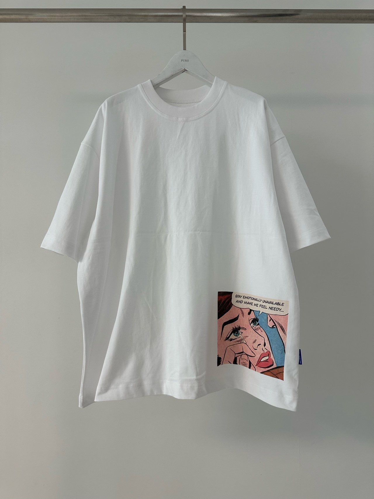 英文字圖案短袖Tee PURE-161T