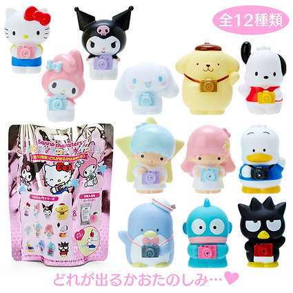 日版Sanrio 噴水相機造型噴水公仔連浴粉