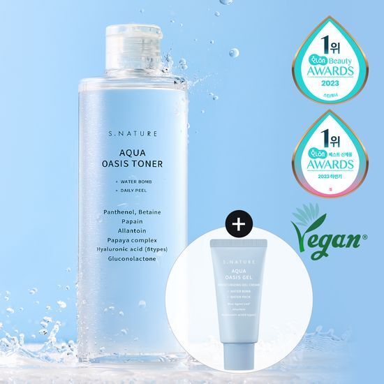 《Olive young連線》S.NATURE Aqua Oasis Toner 300mL Special Set (Free Gift: Cream 30mL)