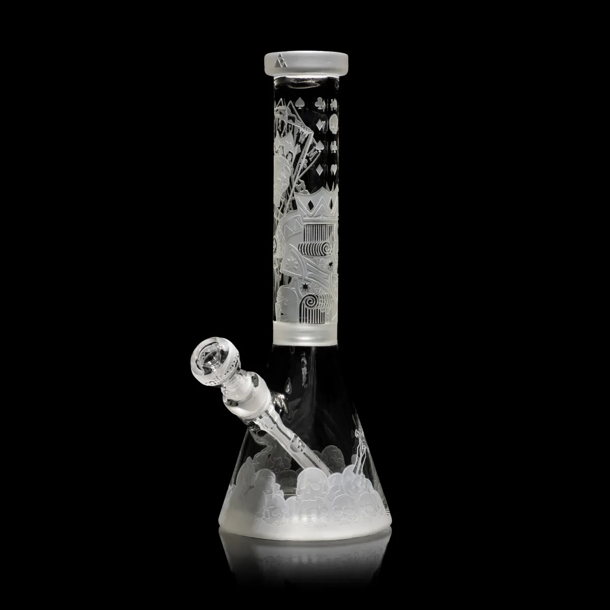 SKULL EMPEROR 14″ BEAKER BONG BY MILKYWAY