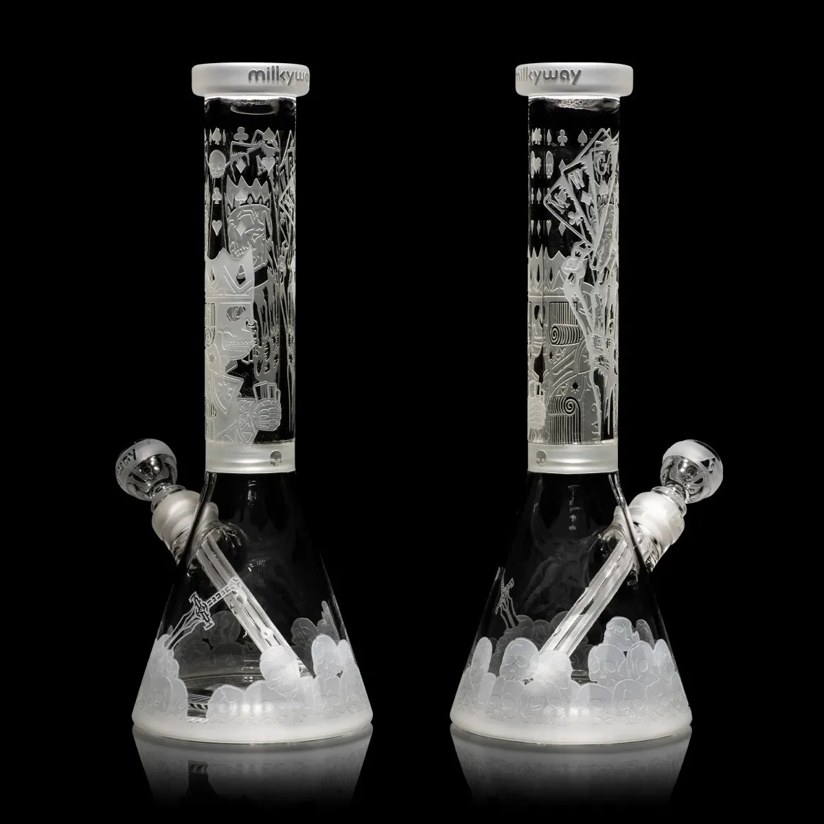 SKULL EMPEROR 14″ BEAKER BONG BY MILKYWAY