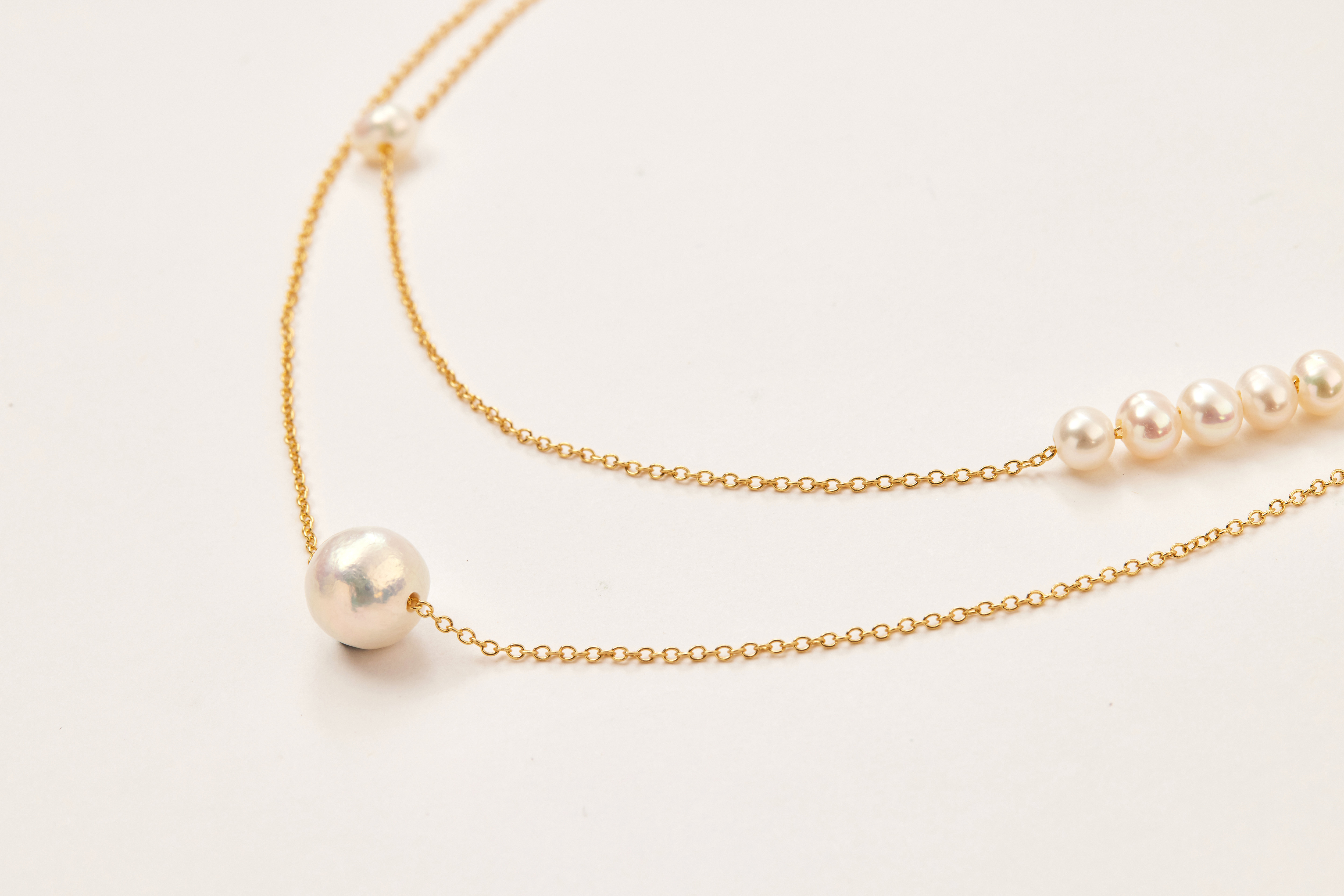 N1058 | 14kgf雙鍊淡水珍珠項鍊