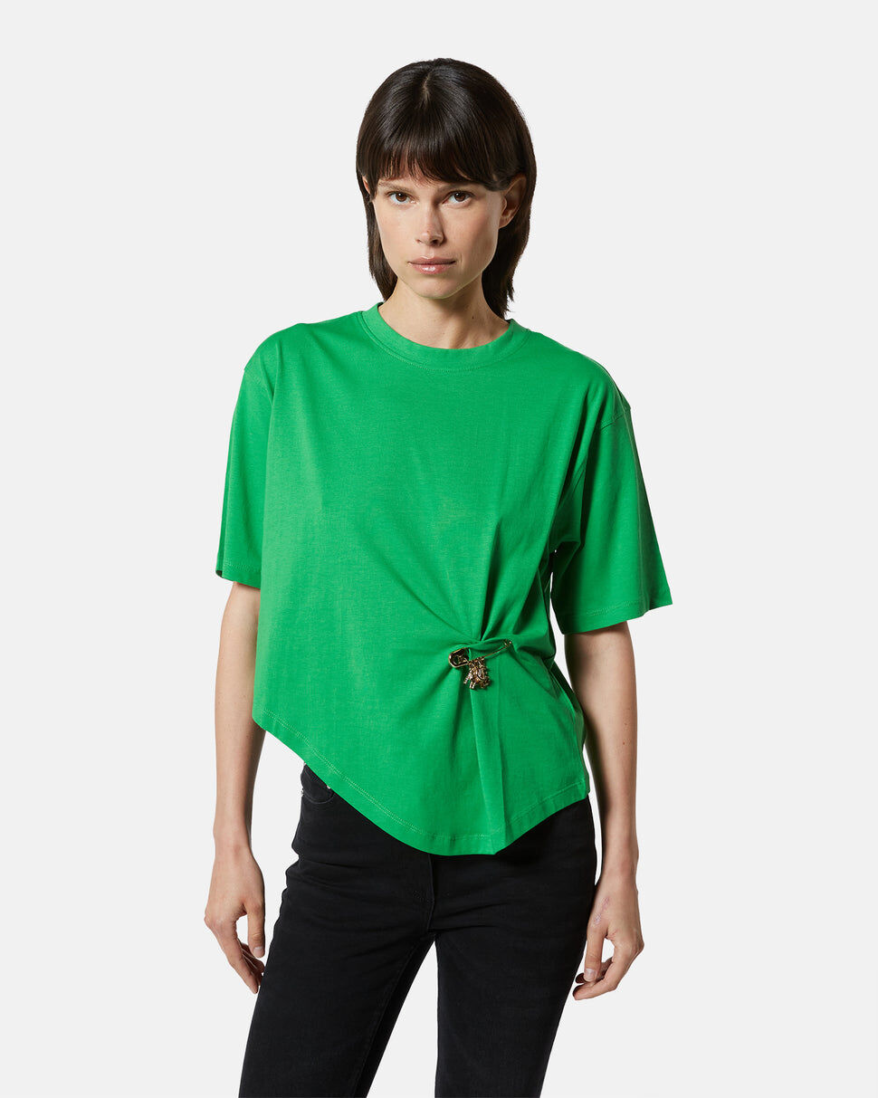 【Silvian Heach】帥氣別針不規則短T