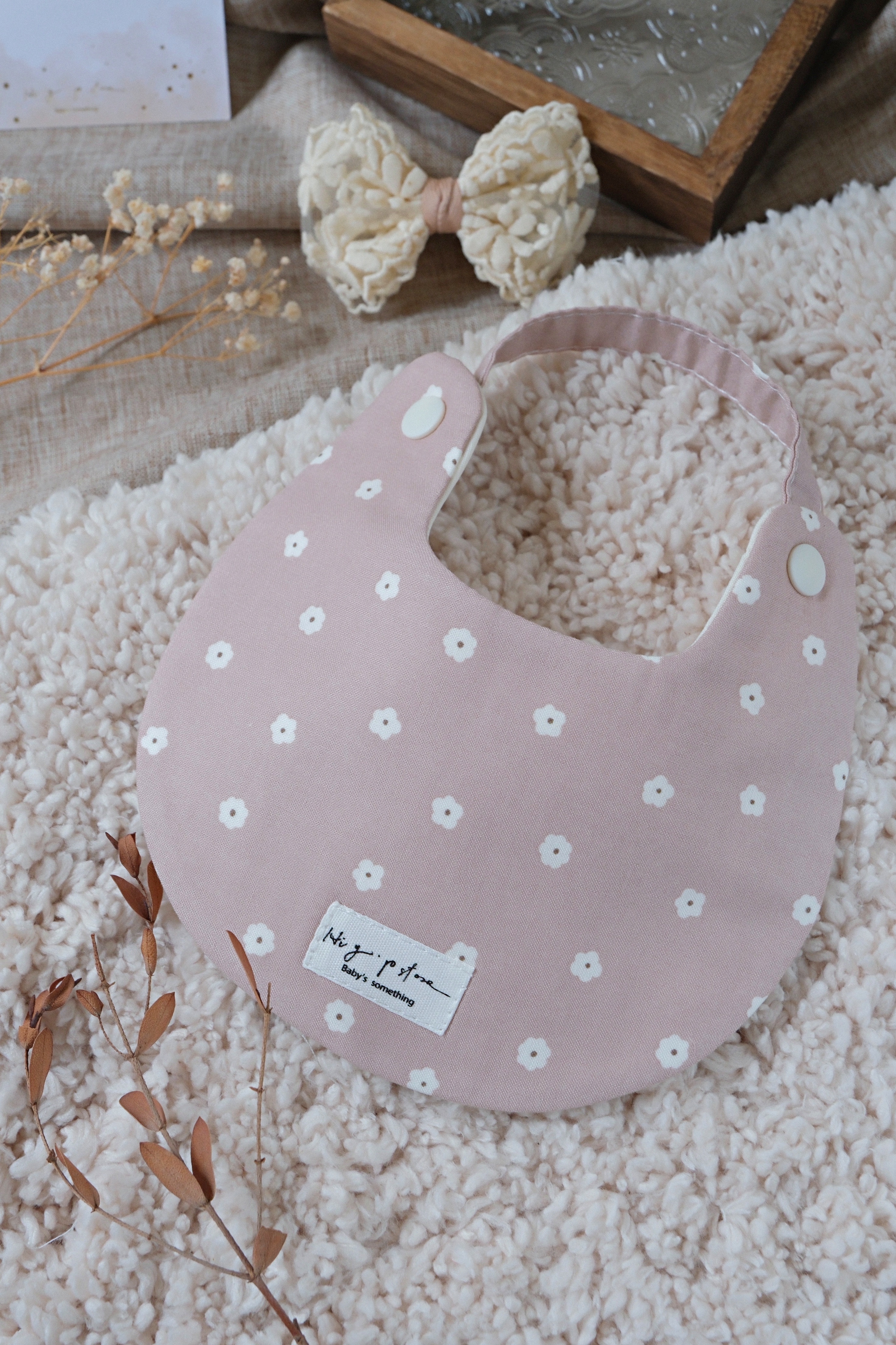 Hi Y.P store-手作圍兜-白雲櫻子 ( 粉色 )