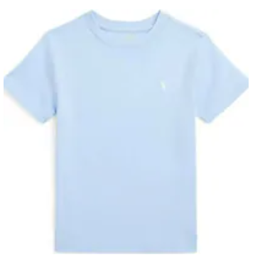 [S] PRL BLUE LOGO PATCH T-SHIRT, 323832904082-BLUE (SRL182)