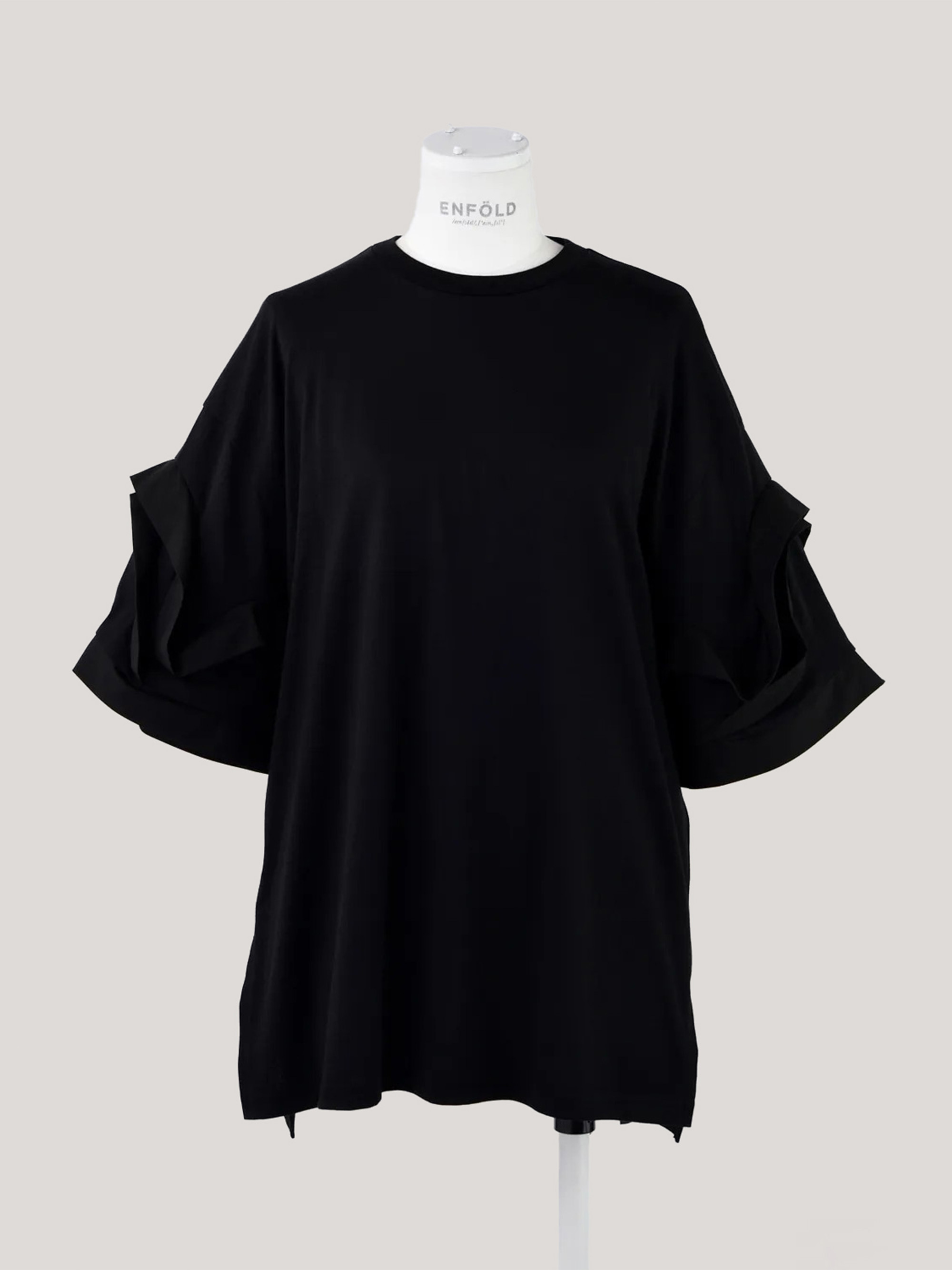 ENFOLD FLOWER SLEEVE T-SHIRT 上衣