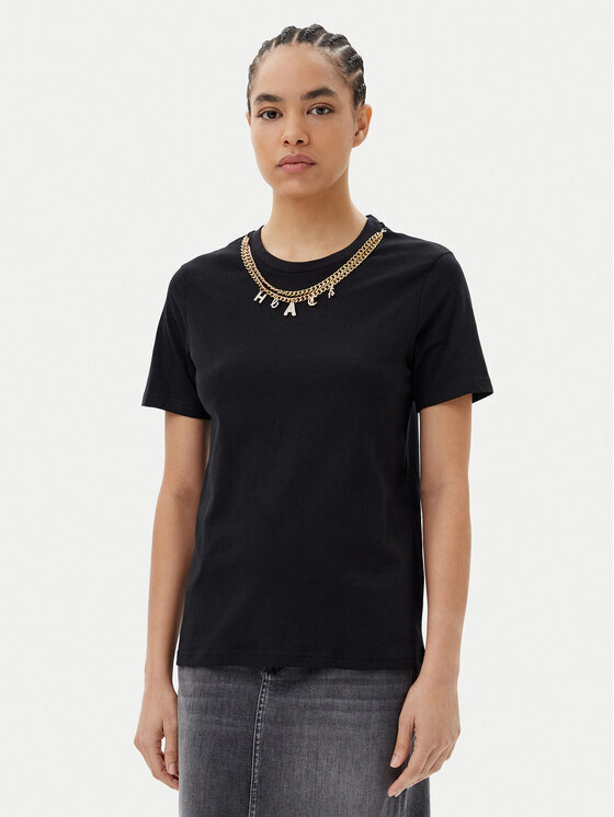 【Silvian Heach】帥氣項鍊造型短T