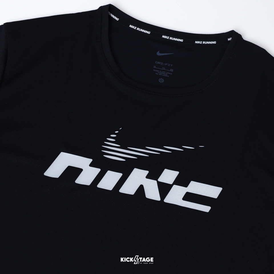 男款 NIKE DRI-FIT UV TEE 黑 防曬 排汗 圓領 反光 休閒 運動 短TEE【IB4128-010】