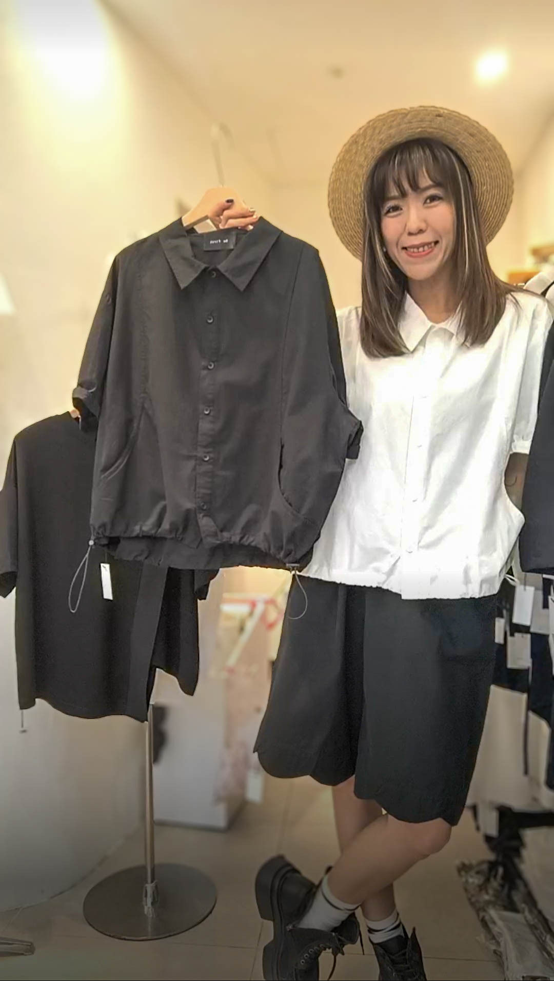 📢PM_K1167  ▶️ 5分袖襯衫 👉B:136cm L:56cm👈