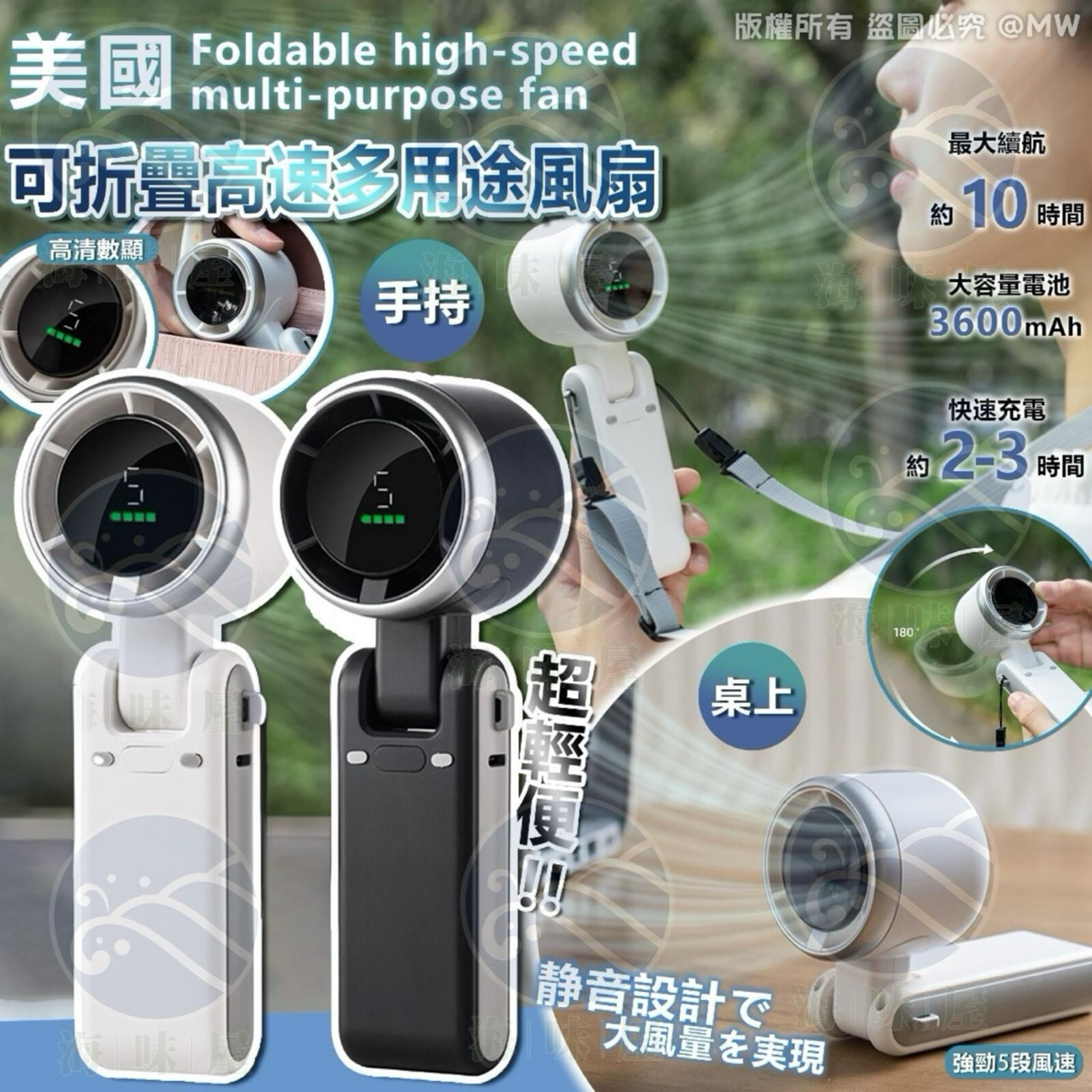 美國可折疊高速多用途風扇