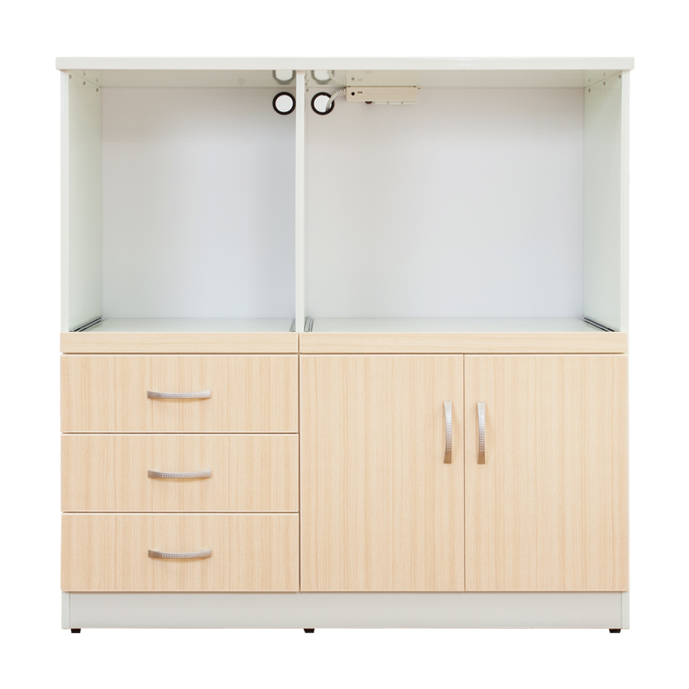 南亞塑鋼-3.6尺二門三抽二拉盤電器櫃/收納餐櫃