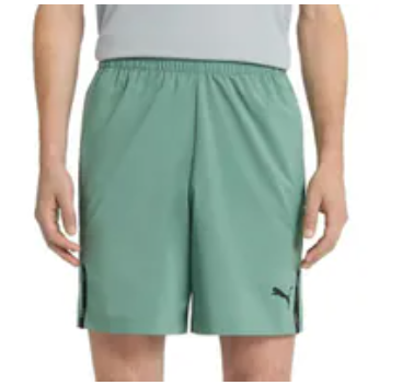 [S] PUMA GREEN ACTIVE WOVEN SHORT, 68734302-GREEN (SPM81)