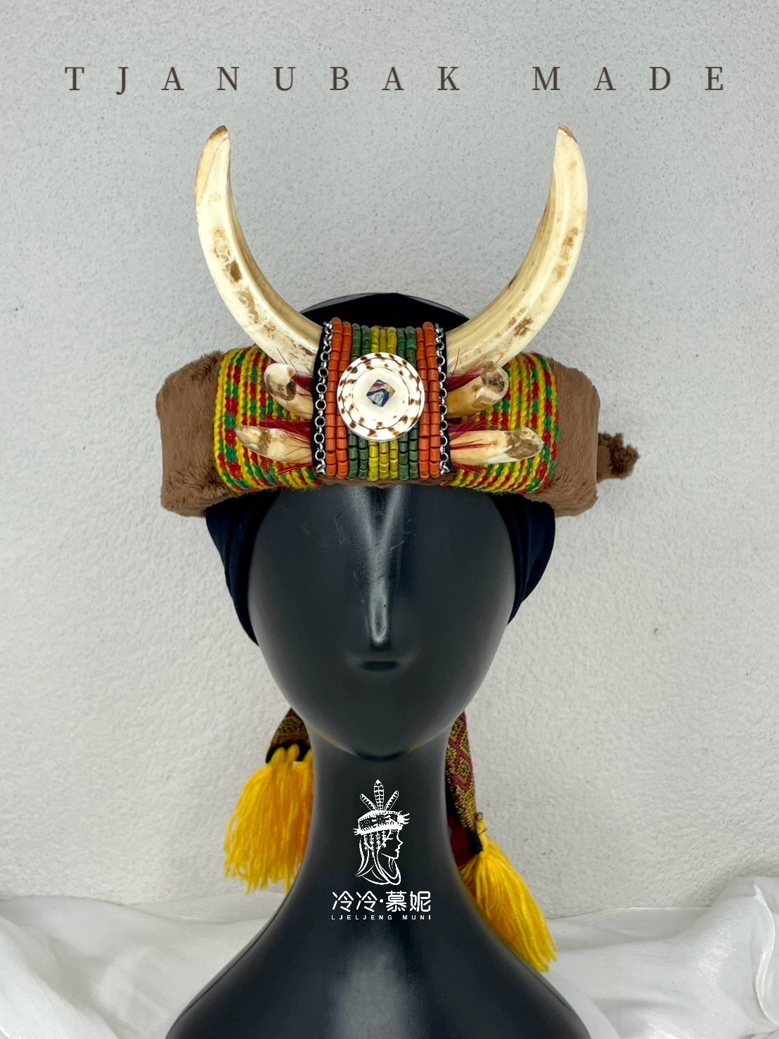 W-No.2男款山豬牙頭飾