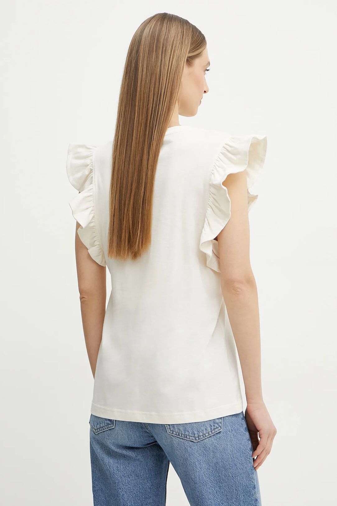 【Silvian Heach】甜美荷葉邊上衣