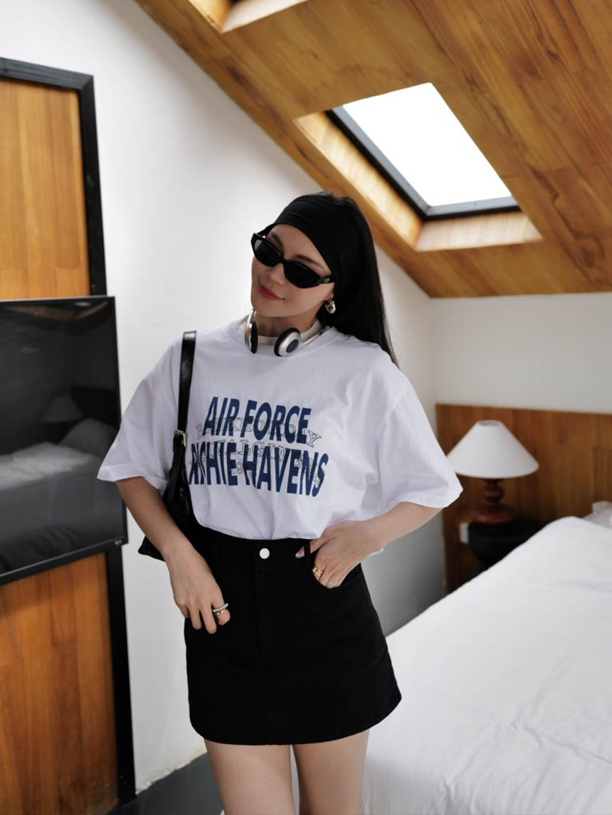 洗水棉炒色男友字母大T*4色