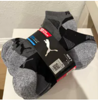 [S] PUMA 1489812 MEN'S MOISTURE CONTROL SPORT SOCKS, 888435268956 (SPM86)