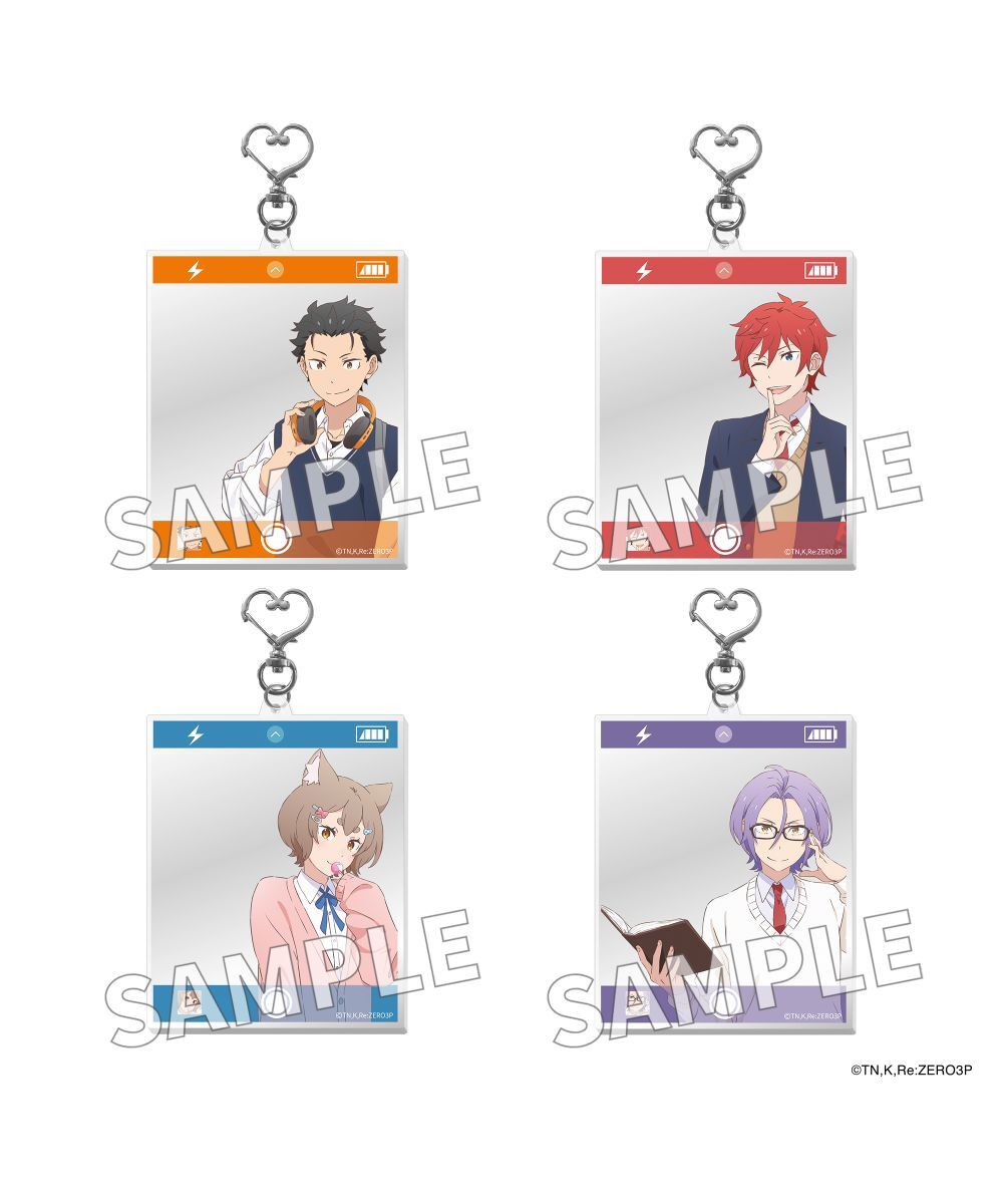 預購-｢Re:從零開始的異世界生活｣相片風壓克力鑰匙圈 異世界學園生活 ver. 系列 【日本進口精品】