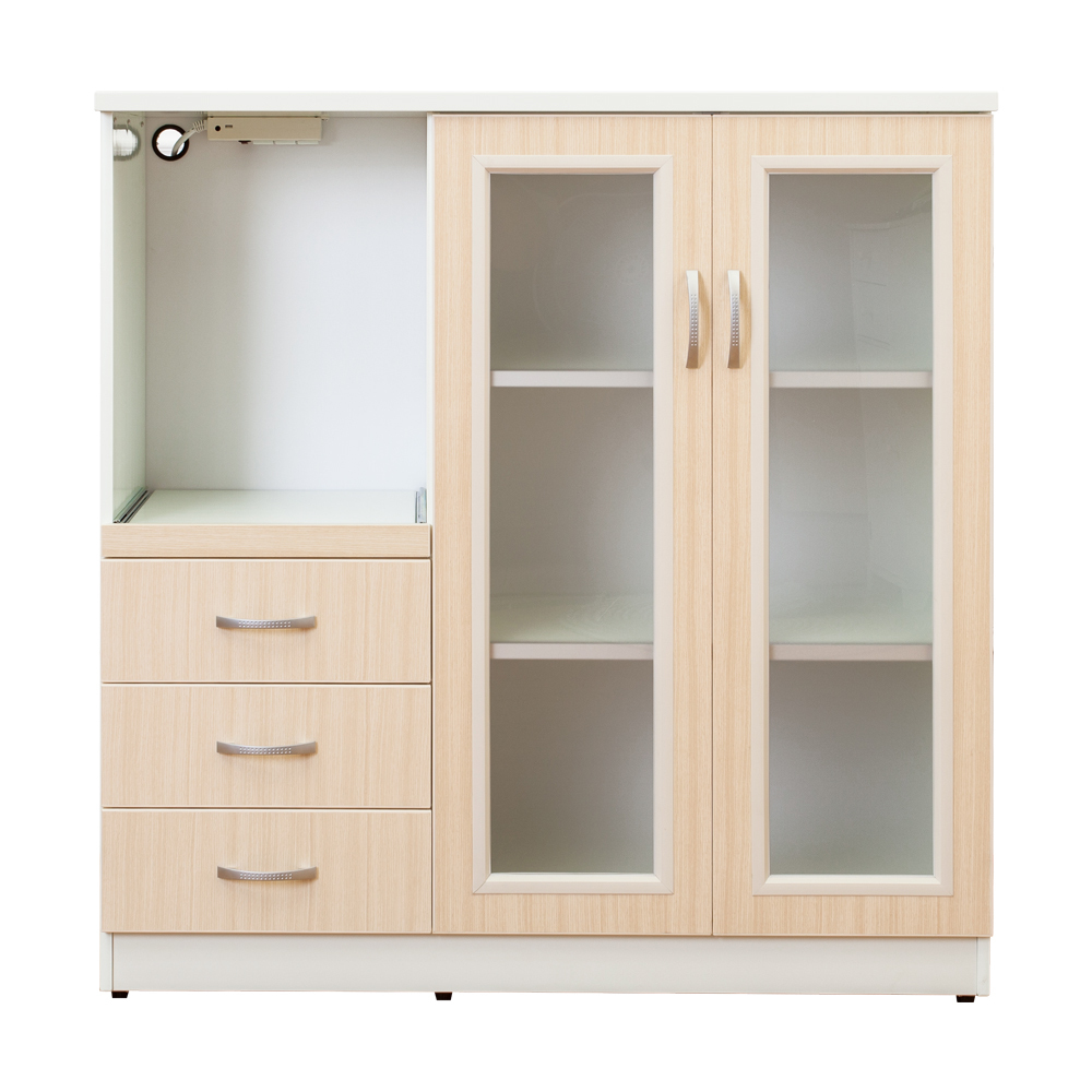 南亞塑鋼-3.6尺二門三抽一拉盤電器櫃/收納餐櫃