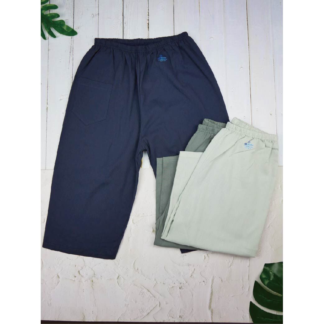 小三福 三福  100%棉 男女竹紗半長褲