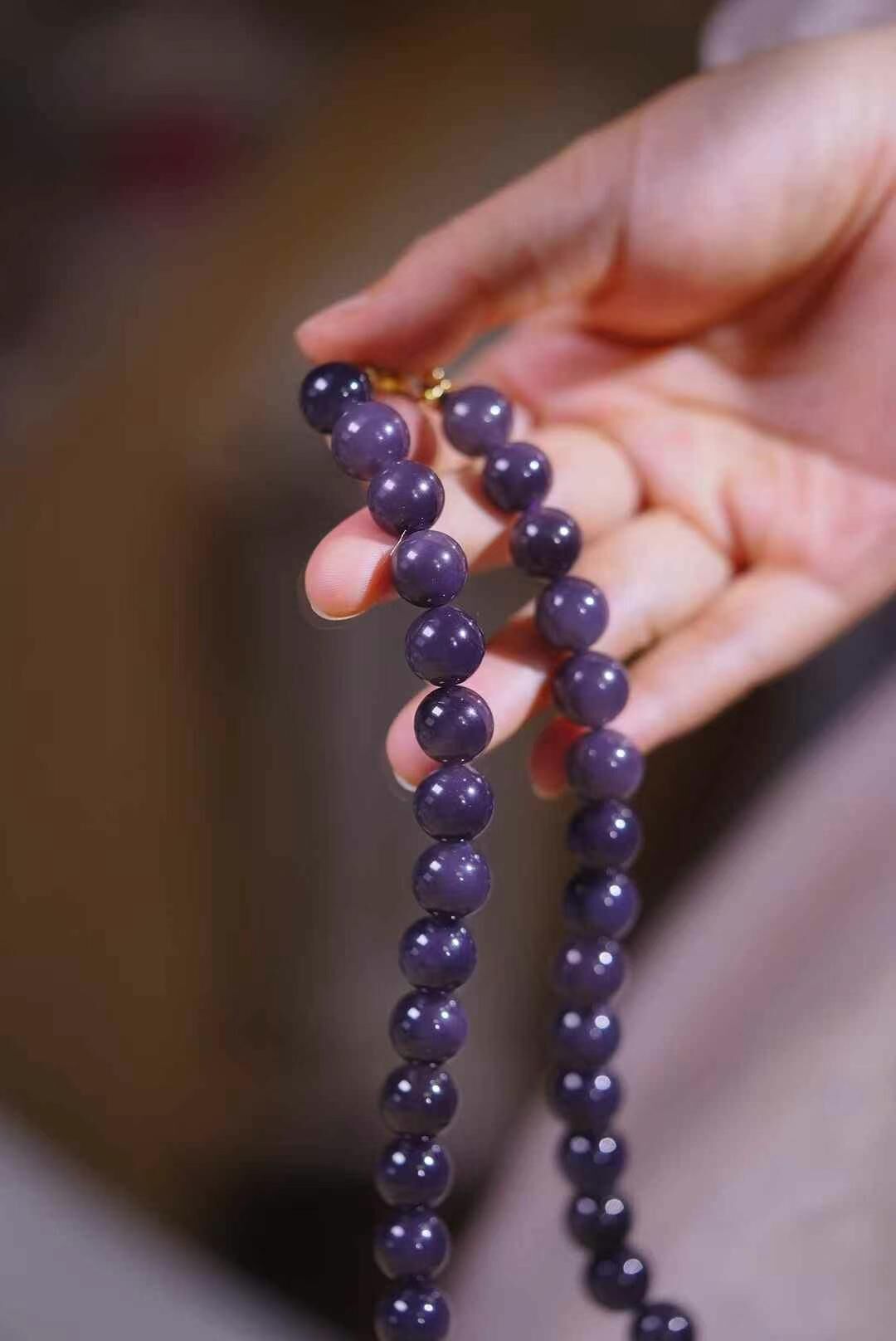 519716 和田玉紫葡萄項鏈 (12mm直徑)