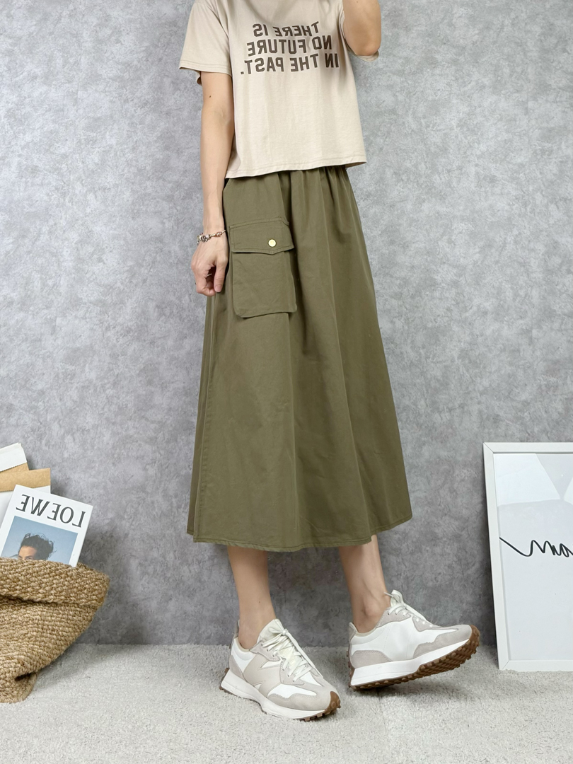 自在散步風｜寬版棉裙一穿就愛上～