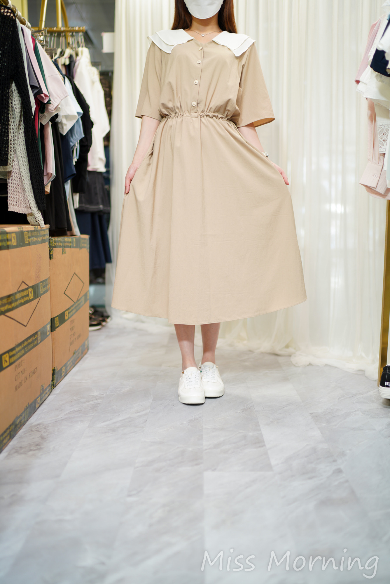 雙雪紡領涼快OPS(14632)