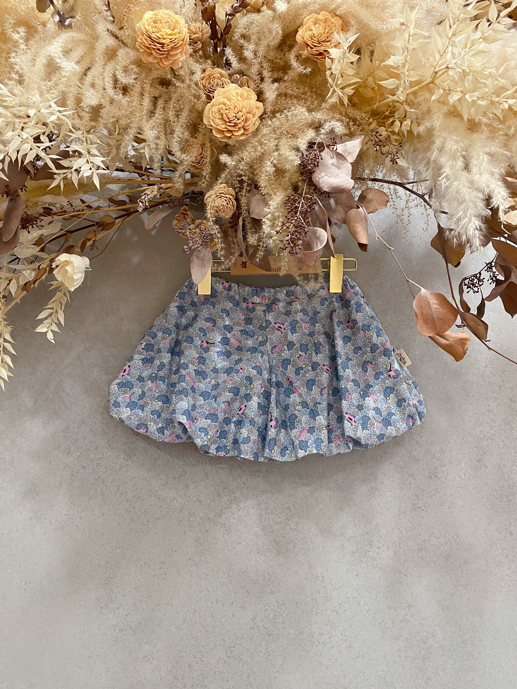 藍樹叢貓咪 氣球褲 (100)